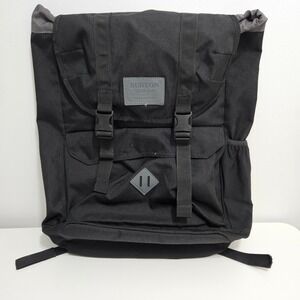 Burton Outing Backpack Black Gray Rucksack Laptop Sleeve School Travel Bag